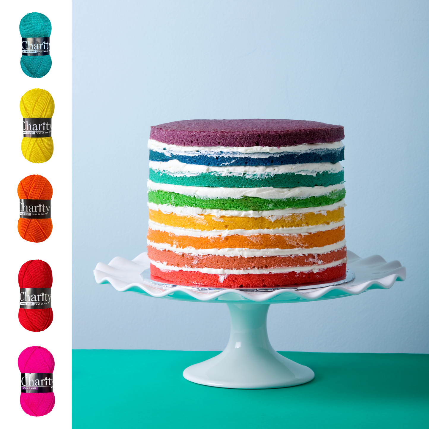 Rainbow Cake Selection (5x 100g balls)