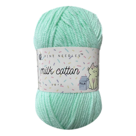 DK Milk Cotton Yarn (1x 50g ball) - Water Green