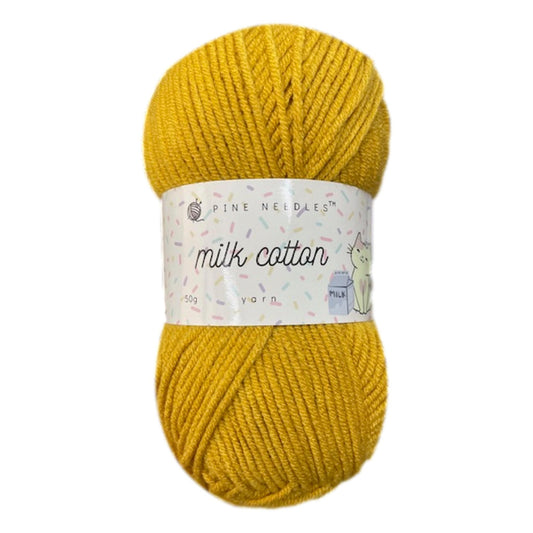 DK Milk Cotton Yarn (1x 50g ball) - Gold