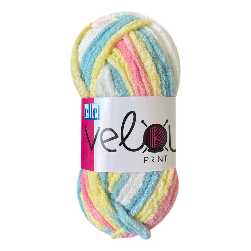 Elle Velour Print (1 x 100g ball)