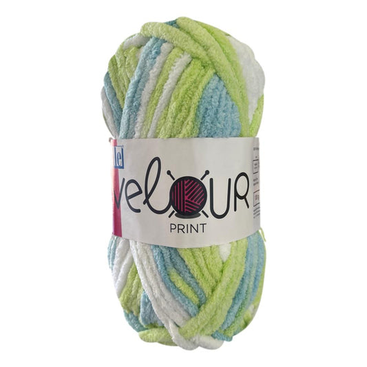 Elle Velour Print (1 x 100g ball)