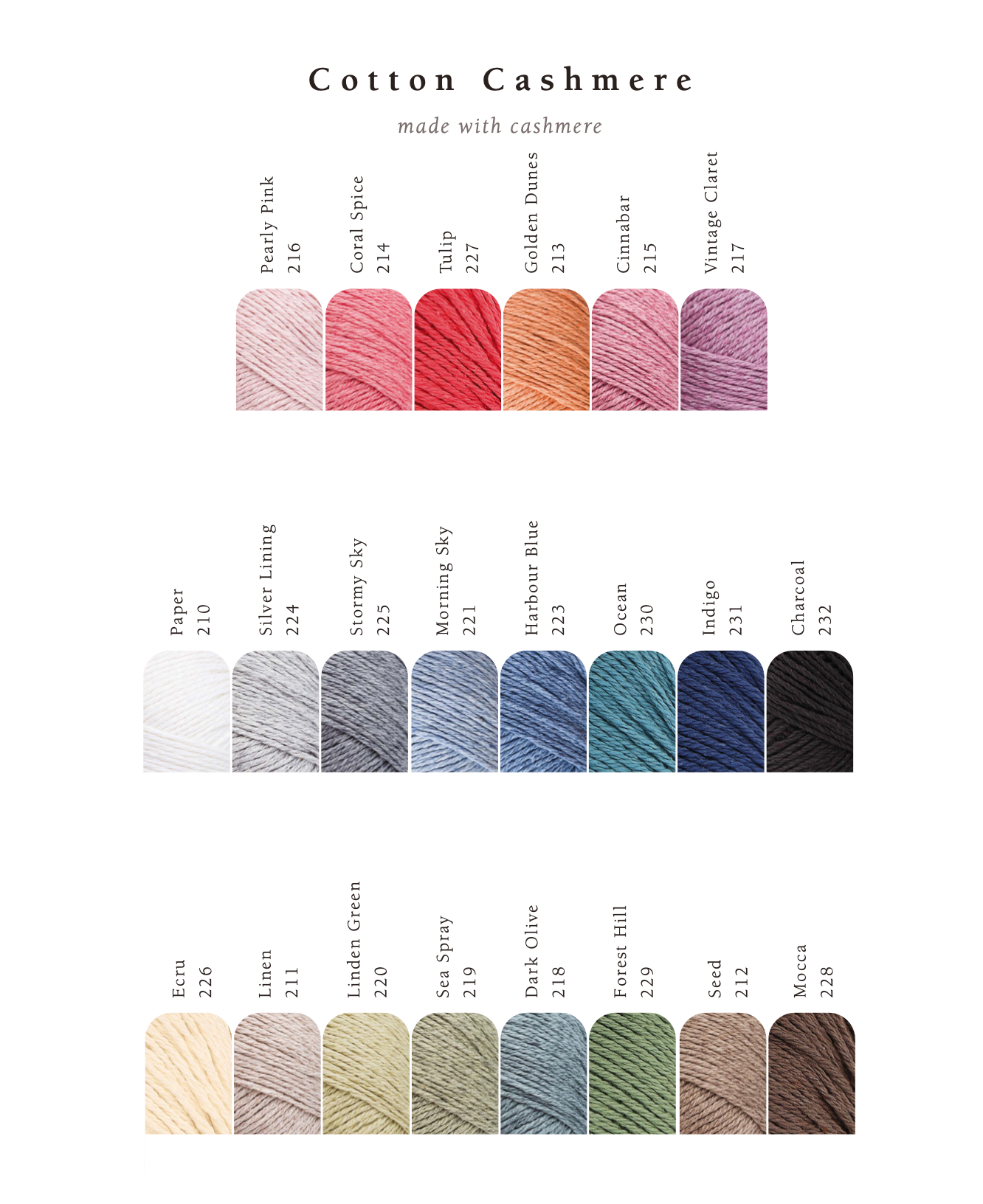 Rowan Cotton Cashmere (1x 50g ball)