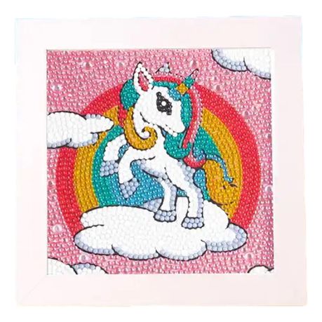 Kids Diamond Painting Kit - Pink Starry Unicorn
