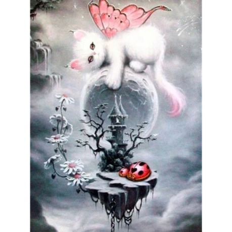 Angel Kitty Diamond Painting Kit