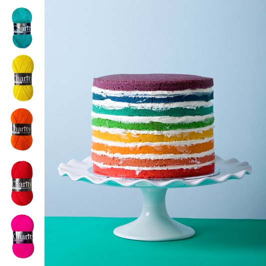 Rainbow Cake Selection (5x 100g balls)