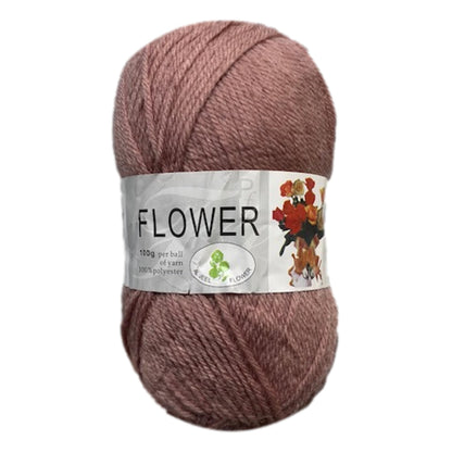 Flower DK Polyester Yarn (1x 100g ball)