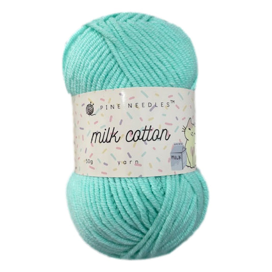 DK Milk Cotton Yarn (1x 50g ball) - Light Green