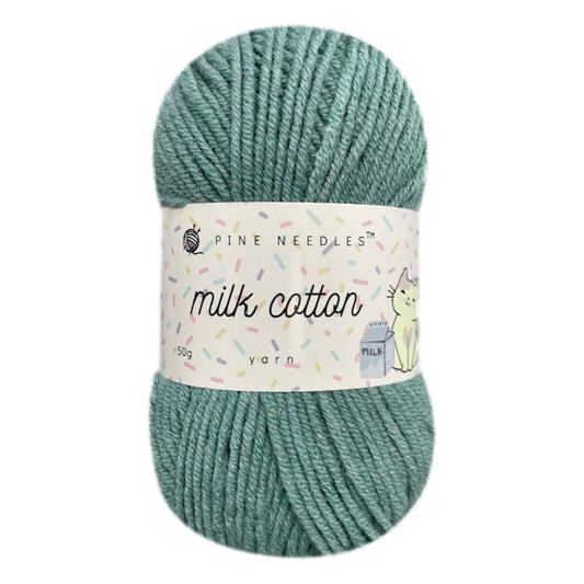 DK Milk Cotton Yarn (1x 50g ball) - Sage