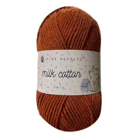 DK Milk Cotton Yarn (1x 50g ball) - Rust