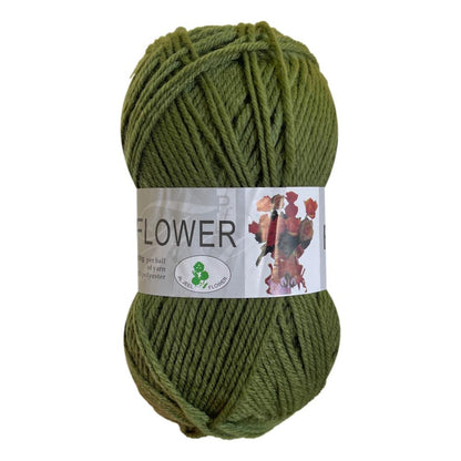 Flower DK Polyester Yarn (1x 100g ball)