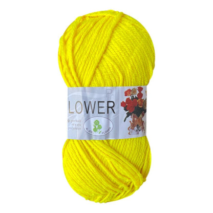 Flower DK Polyester Yarn (1x 100g ball)