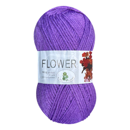 Flower DK Polyester Yarn (1x 100g ball)