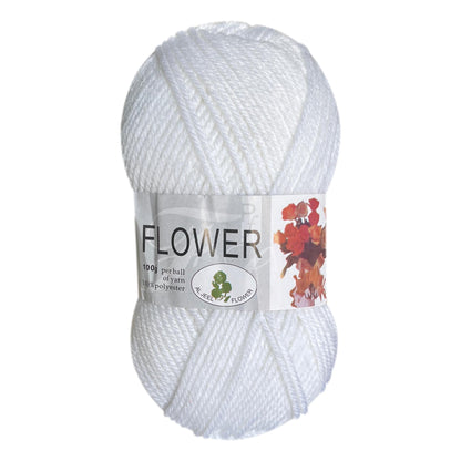 Flower DK Polyester Yarn (1x 100g ball)