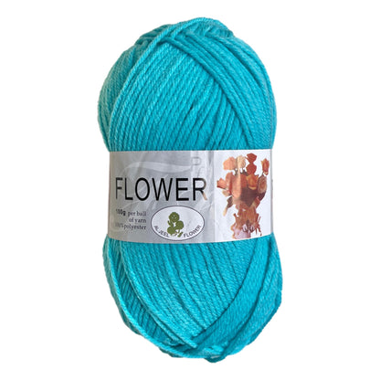 Flower DK Polyester Yarn (1x 100g ball)