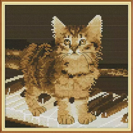 Kitten on the Piano Cross-Stitch Kit