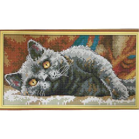 Black Cat Cross-Stitch Kit