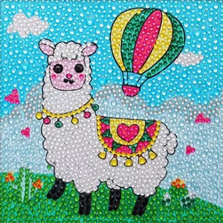 Kids Diamond Painting Kit Balloon Llama