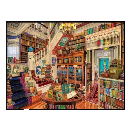 Library Scene Cross-Stitch Kit