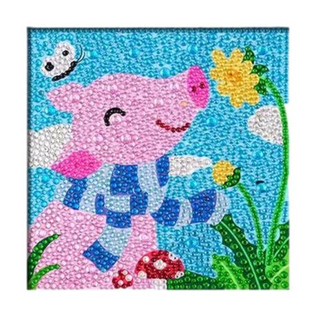 Kids Diamond Painting Kit Spring Piggy